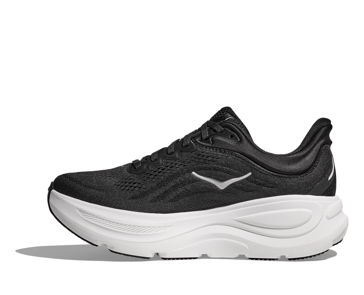HOKA Men's Bondi 9 - BLACK / WHITE (Wide)