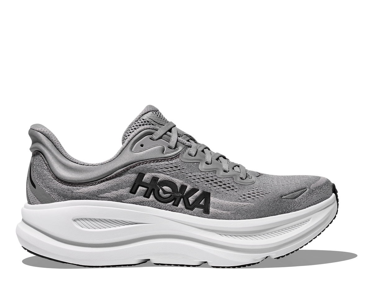 HOKA Men's Bondi 9 - GALACTIC GREY / STELLAR GREY (Wide)