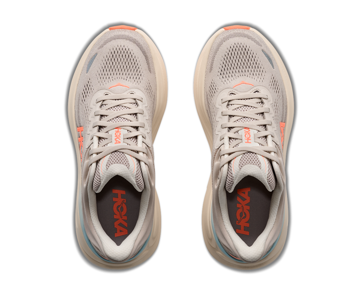HOKA Women's Bondi 9 - RIVER ROCK GREY / MINERAL ORE
