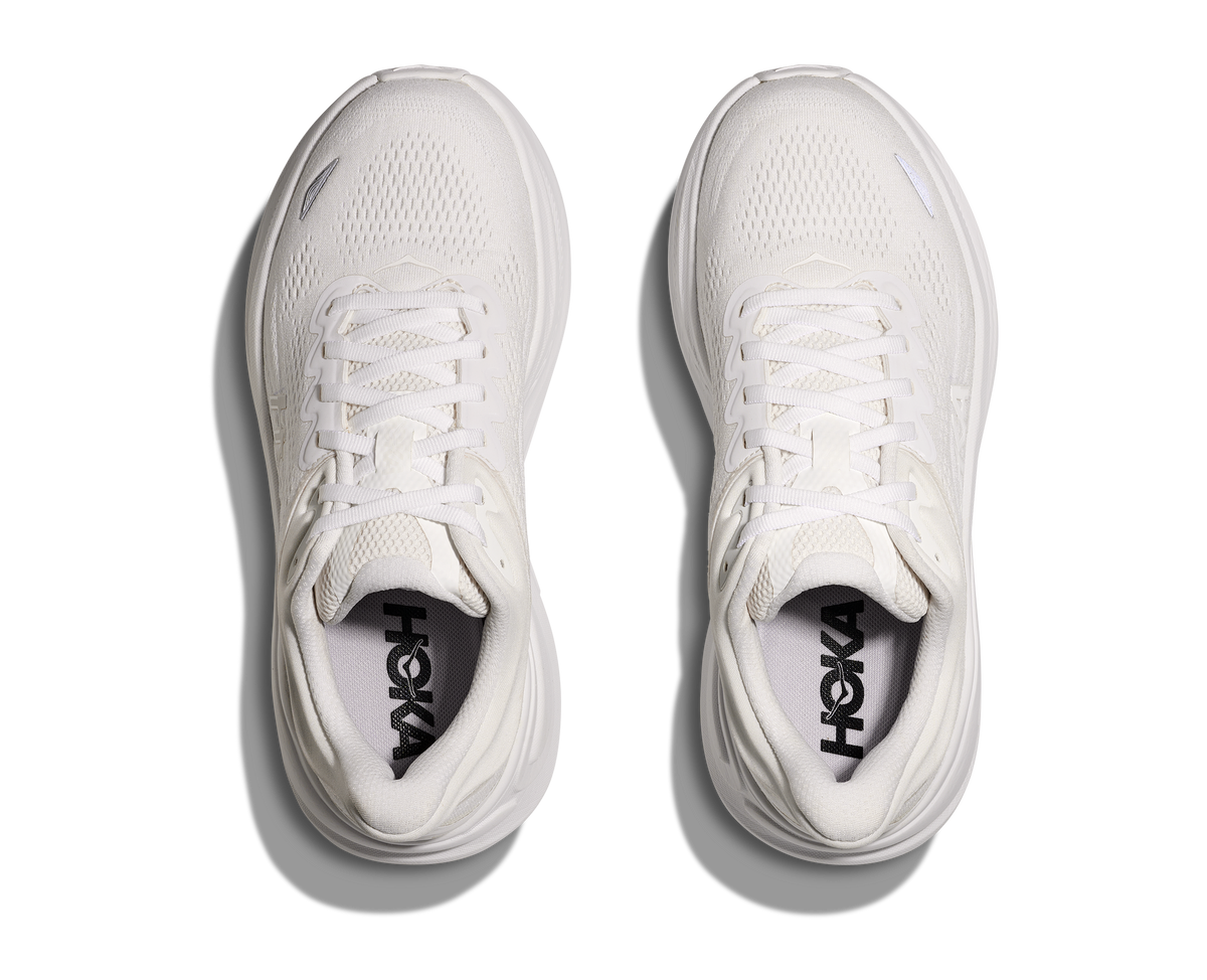 HOKA Women's Bondi 9 - WHITE / WHITE (Wide)