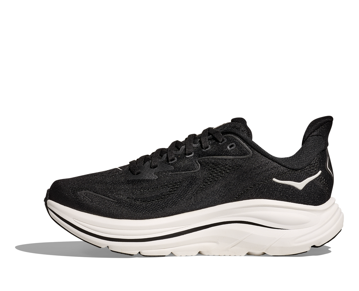 HOKA Men's Clifton 10 - BLACK / WHITE