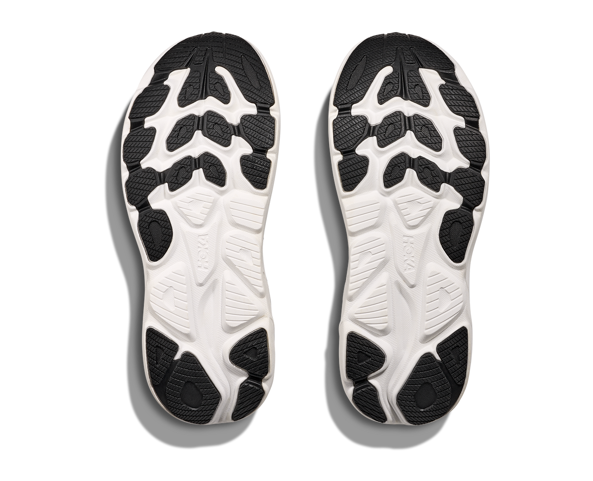 HOKA Women's Clifton 10 - BLACK / WHITE (Wide)