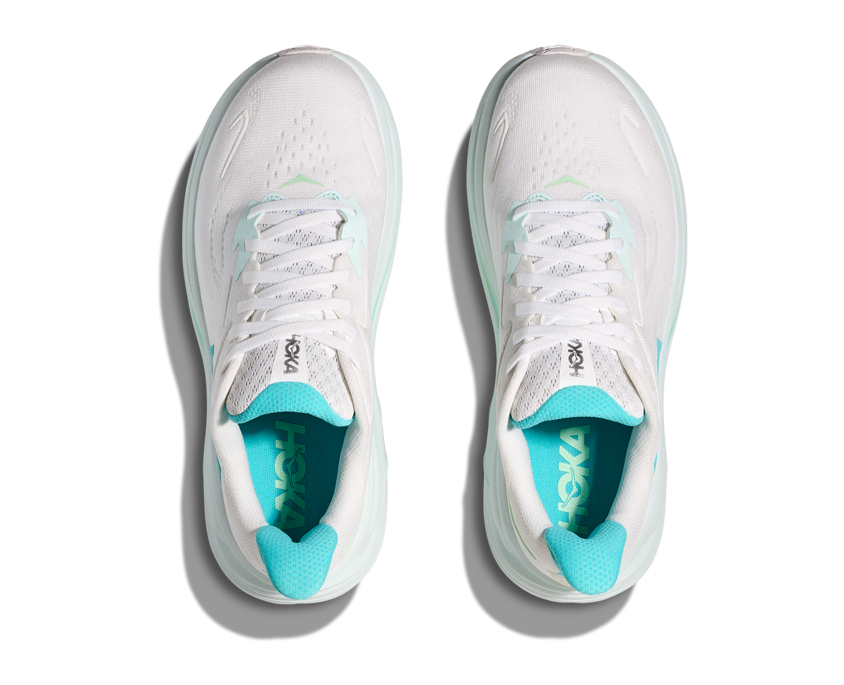 HOKA Women's Clifton 10 - WHITE / CIELO BLUE