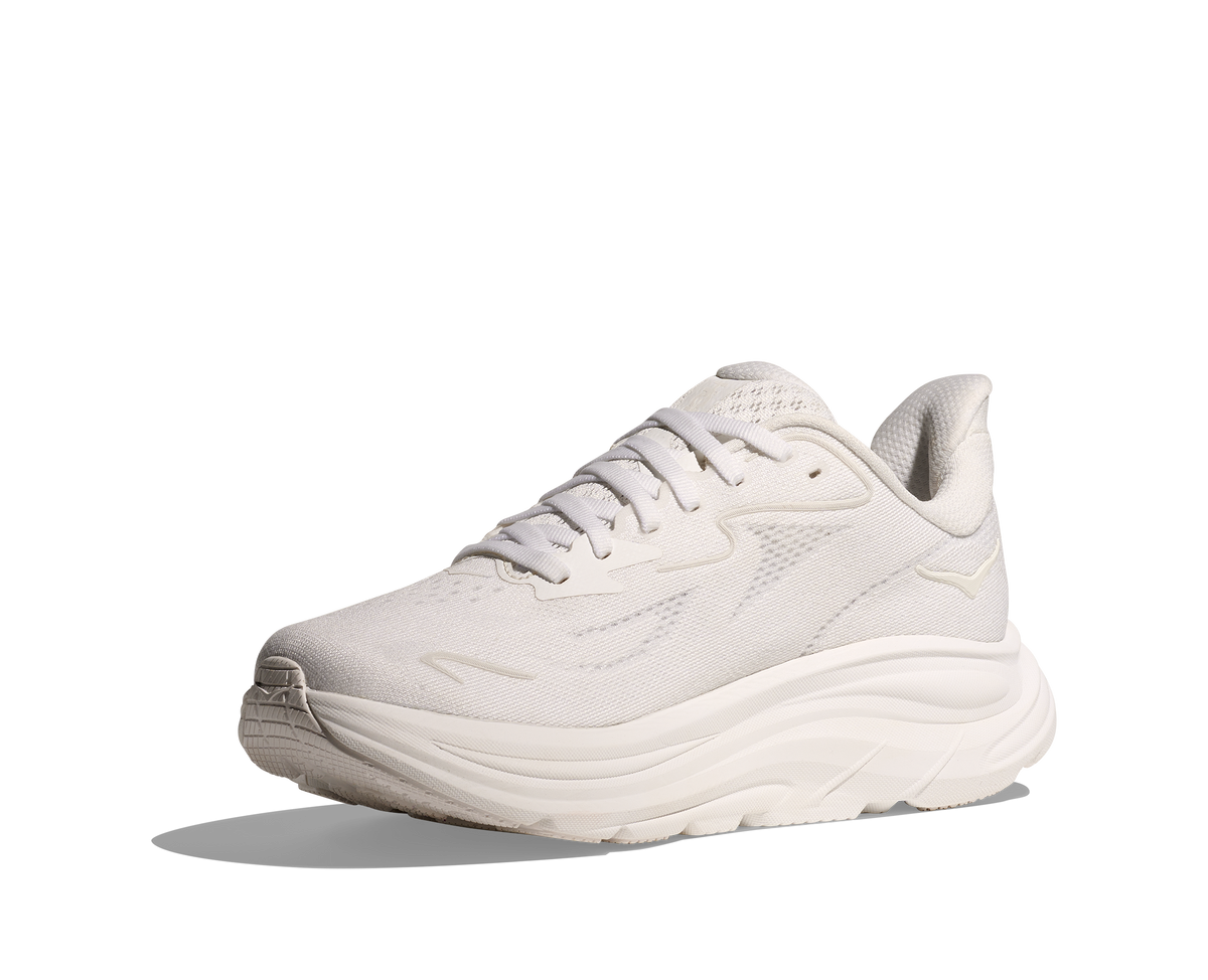 HOKA Women's Clifton 10 - WHITE / WHITE (Wide)