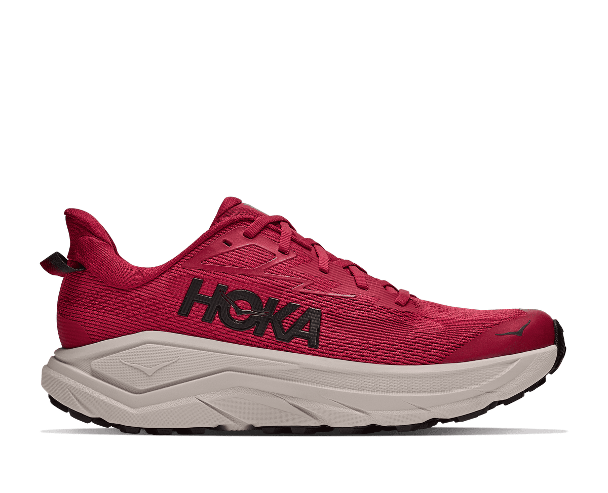HOKA Men's Challenger 8 - RED AGATE / RIVER ROCK GREY