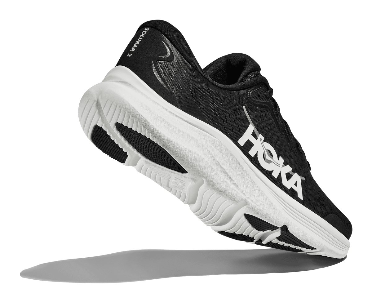 HOKA Men's Solimar 2 - BLACK / WHITE