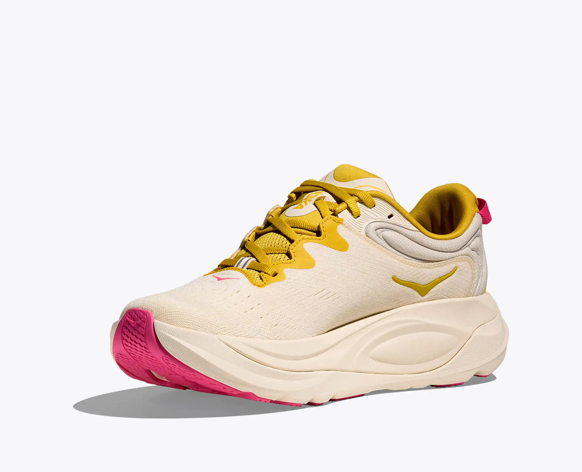 HOKA Women's Gaviota 6 - BIRCH / YELLOW GOLD (Wide)