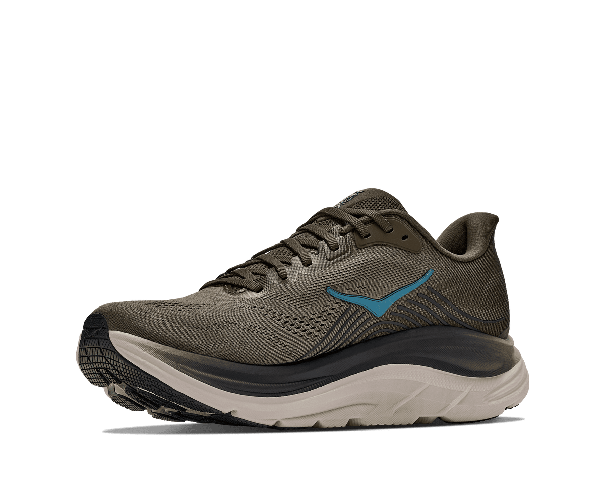 HOKA Men's Clifton 11 - ANTIQUE OLIVE / RIVER ROCK GREY