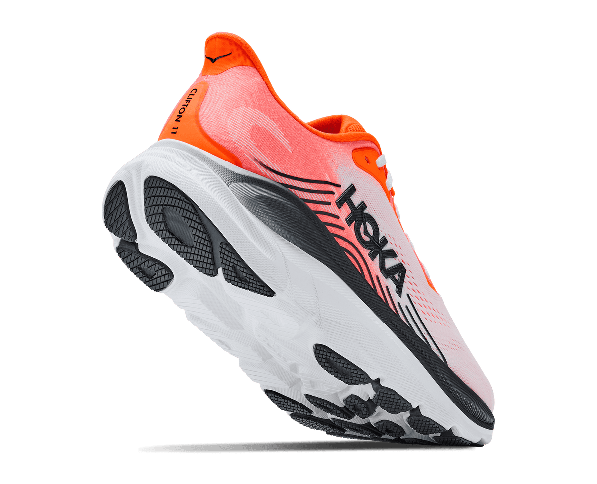 HOKA Men's Clifton 11 - NEON TANGERINE / FROST