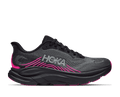 HOKA Women's Clifton 11 - BLACK / NEON DRAGONFRUIT
