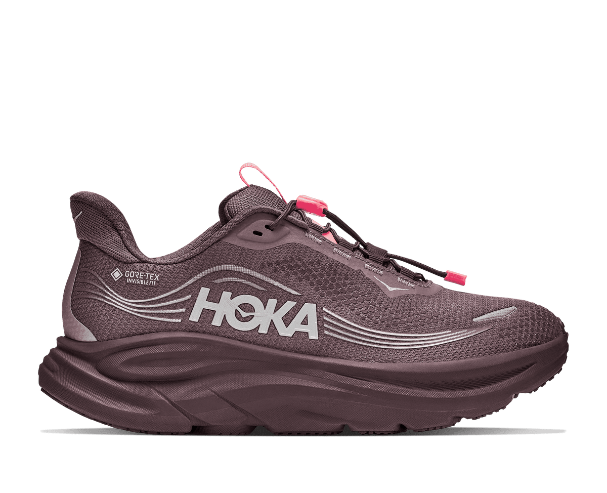 HOKA Women's Clifton 11 GTX - SMOKY QUARTZ / DEEP MAUVE