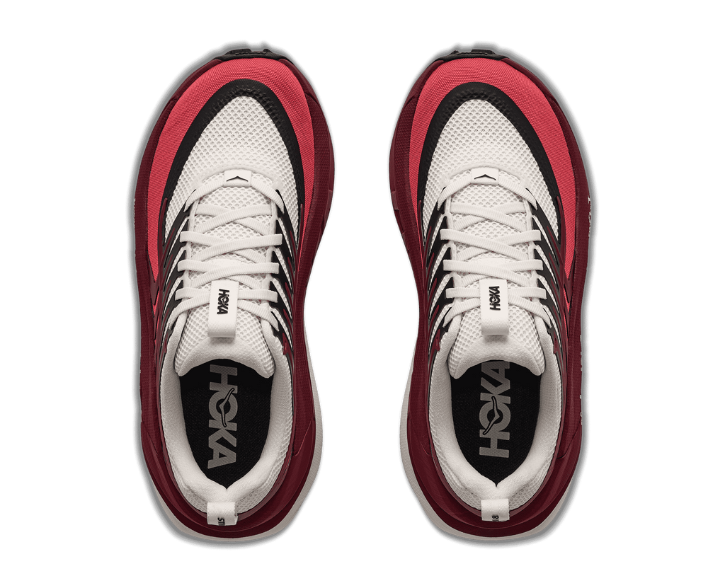 HOKA Women's Stinson 8 - ALABASTER / VARSITY BURGUNDY