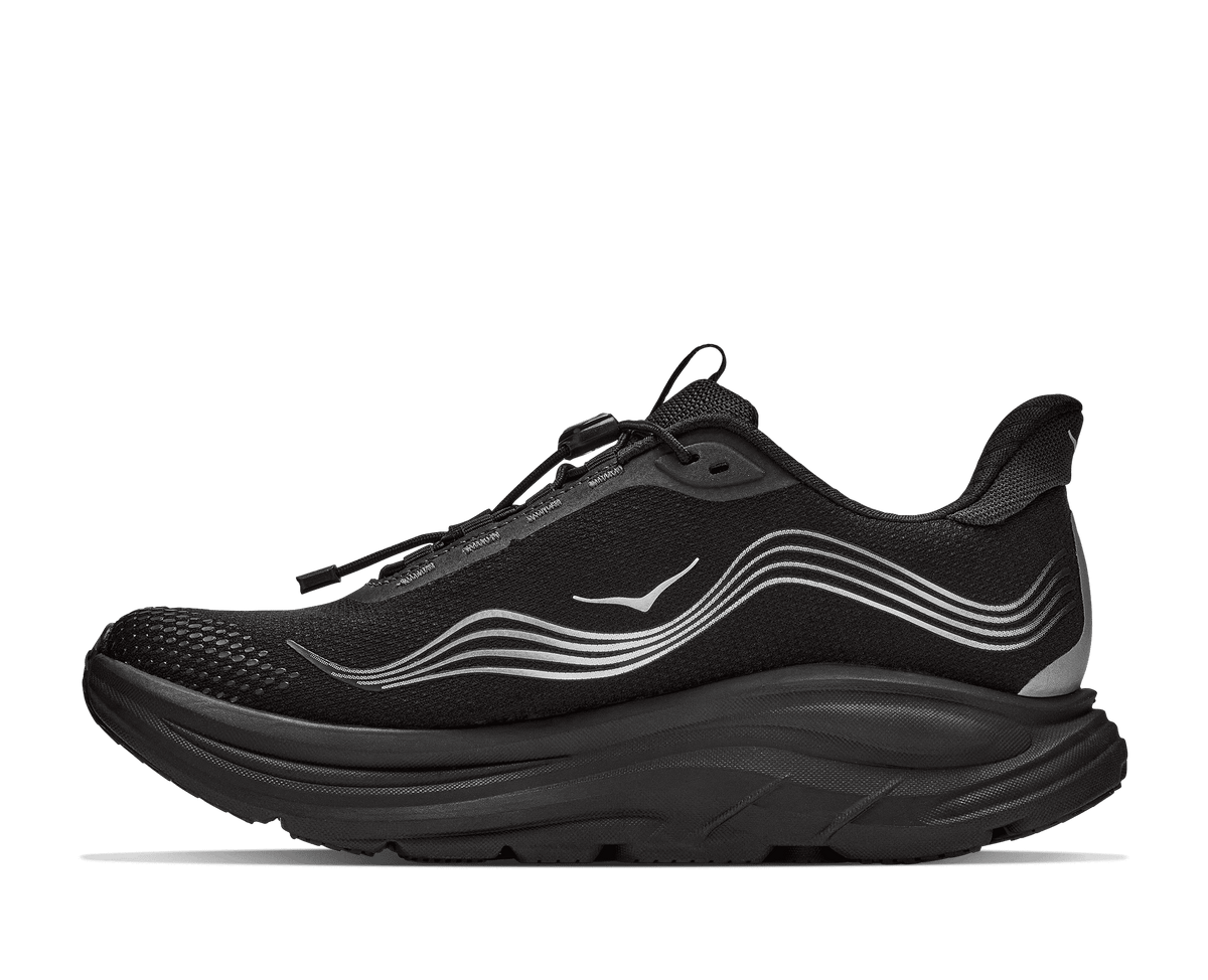 HOKA Women's Clifton 11 GTX - BLACK / BLACK (Wide)