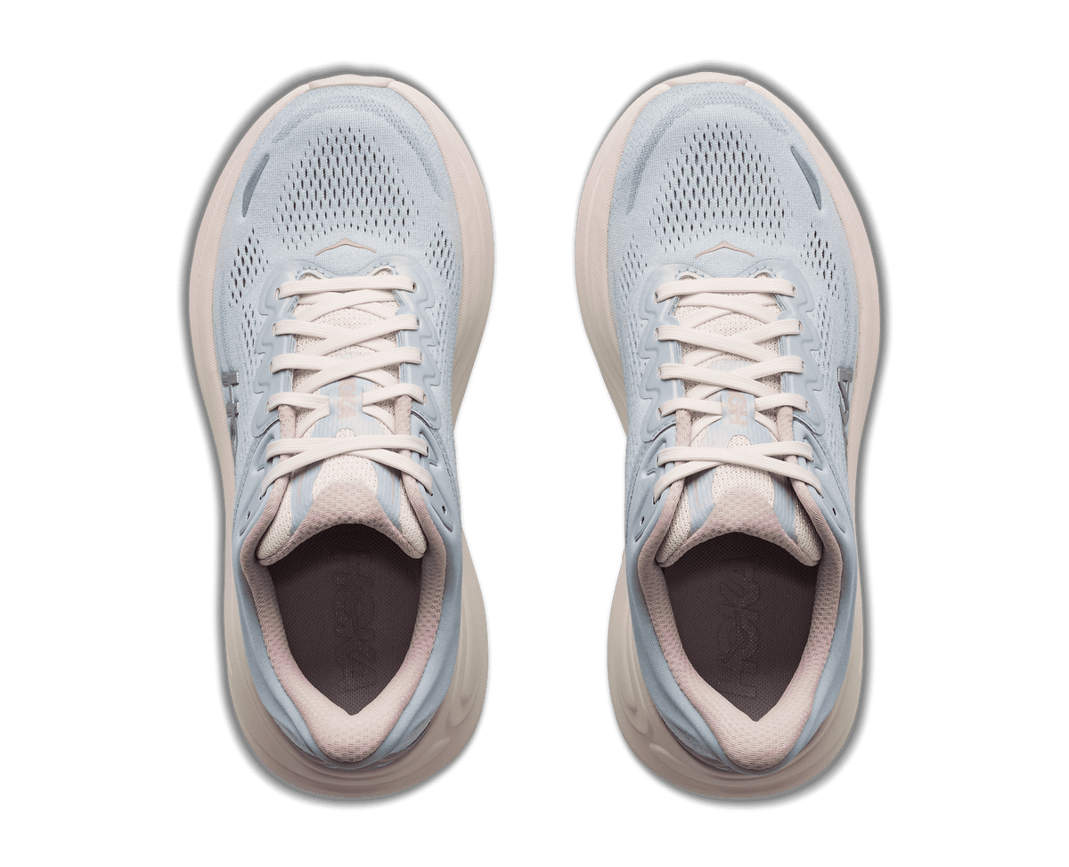 HOKA Women's Bondi 9 - ALABASTER / MINERAL BLUE (Wide)
