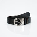 Reversible Leather Belt with Silver Buckle Style 2 – Premium Leather Belt