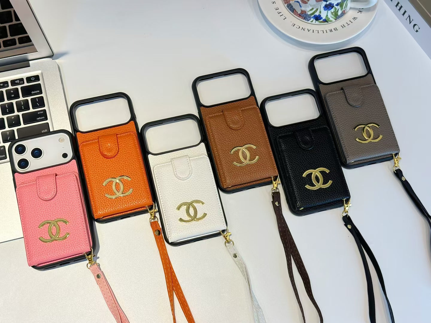 IPhone Case With Card Holder & Hand Strap