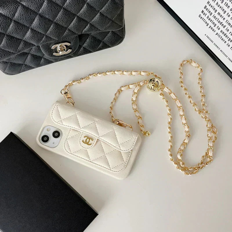 Genuine Leather Wallet Leather Crossbody Bag Apple iPhone Case