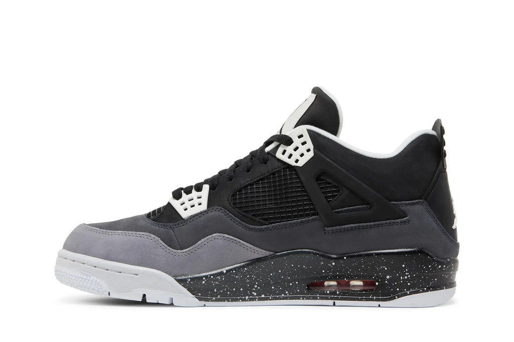 Jordan 4 Retro 'Fear' 2024 - Black Nubuck Heritage Sneaker