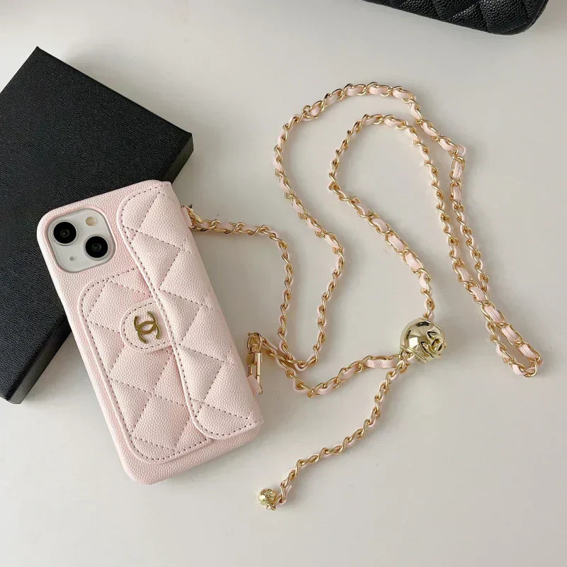 Genuine Leather Wallet Leather Crossbody Bag Apple iPhone Case