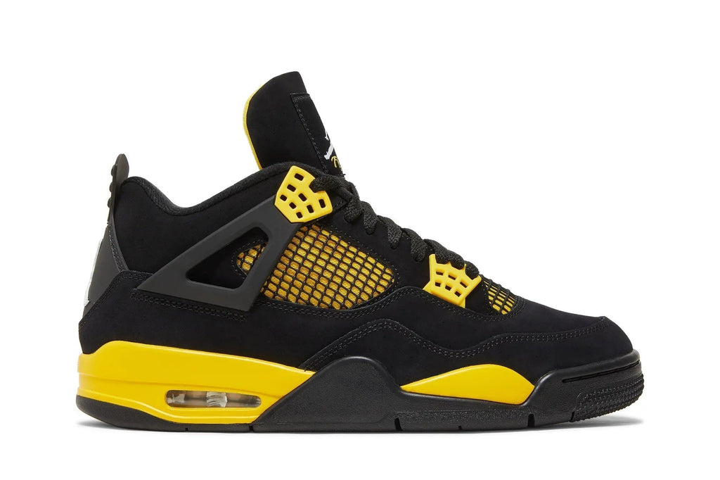 Air Jordan 4 Retro 'Thunder' Black Tour Yellow 2023 Release