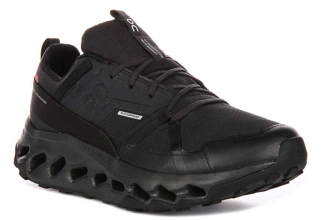 On Running Cloudhorizon Waterproof In Black For Women