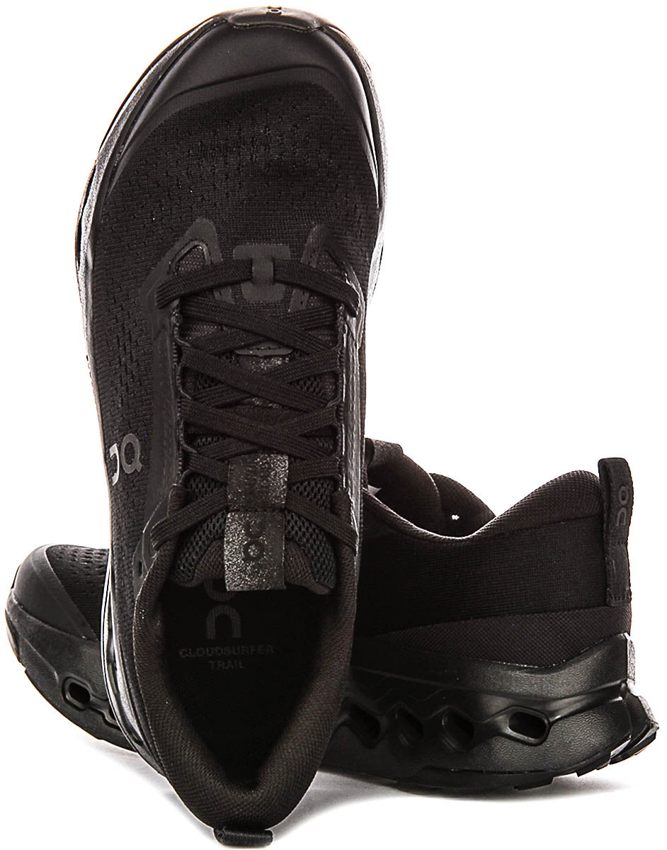 On Running Cloudsurfer Trail 2 In Black For Women