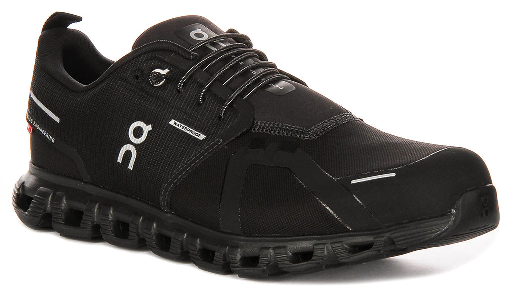 On Running Cloud 6 Waterproof In Black Black For Women