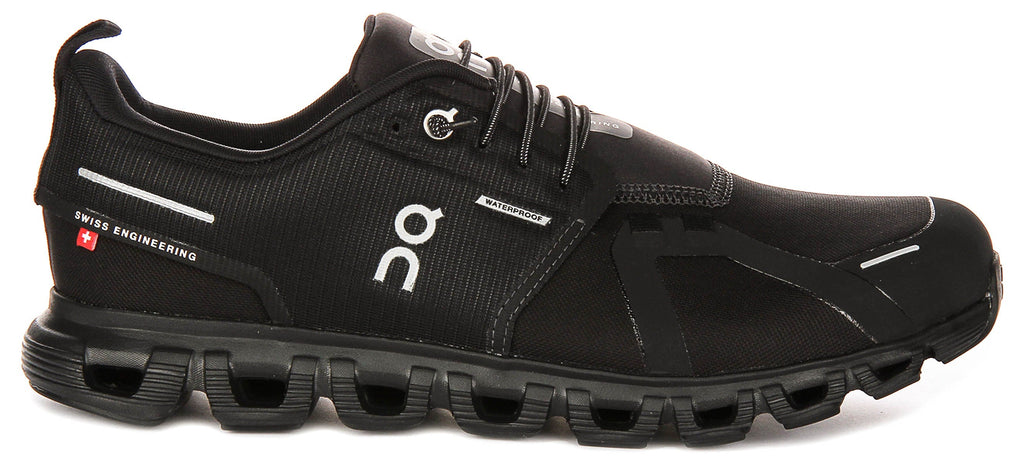 On Running Cloud 6 Waterproof In Black Black For Women