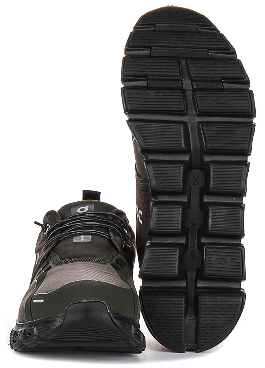On Running Cloud 6 Waterproof In Black Charcoal For Men