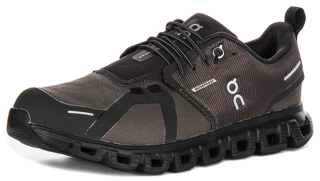 On Running Cloud 6 Waterproof In Black Charcoal For Men