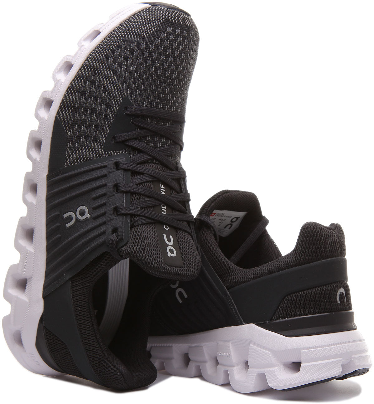 On Running Cloudswift In Black Grey For Mens