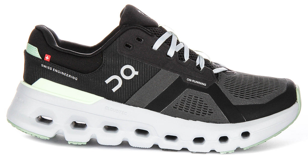 On Running Cloudrunner 2 In Black Grey For Women
