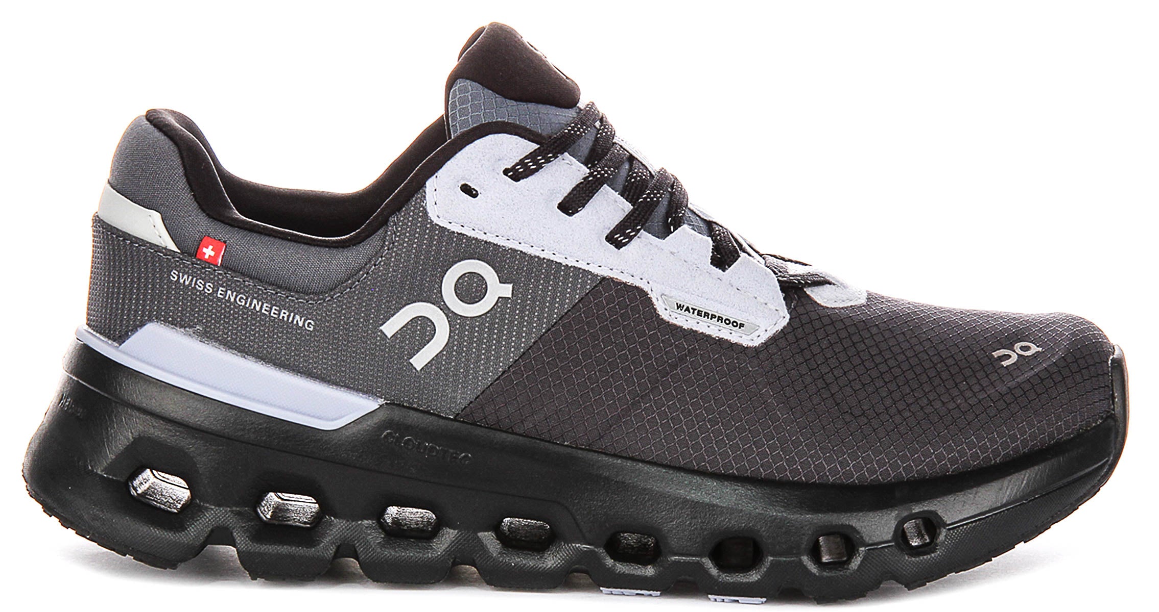 On Running Cloudrunner 2 Waterproof In Black Grey For Women