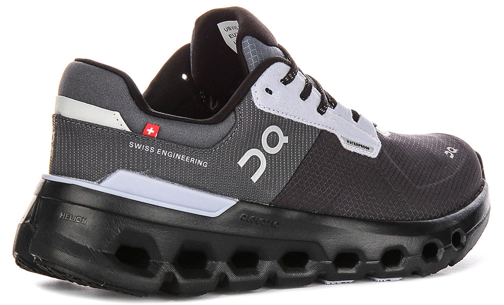 On Running Cloudrunner 2 Waterproof In Black Grey For Women