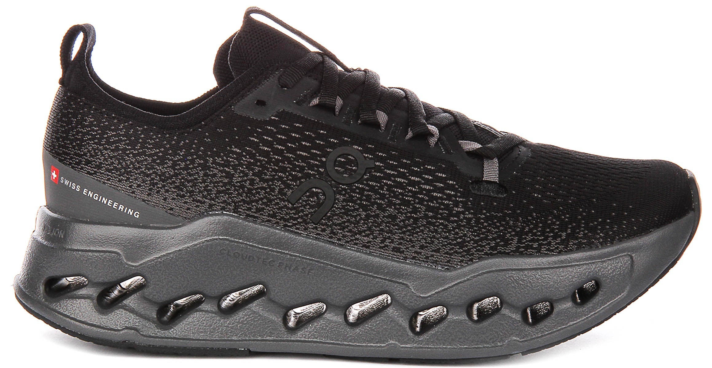 On Running Cloudsurfer Max In Black Grey For Women
