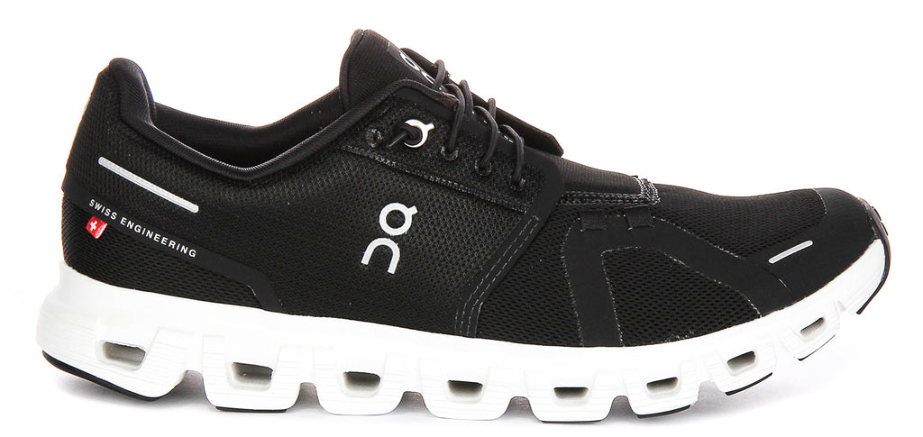 On Running Cloud 6 In Black White For Women