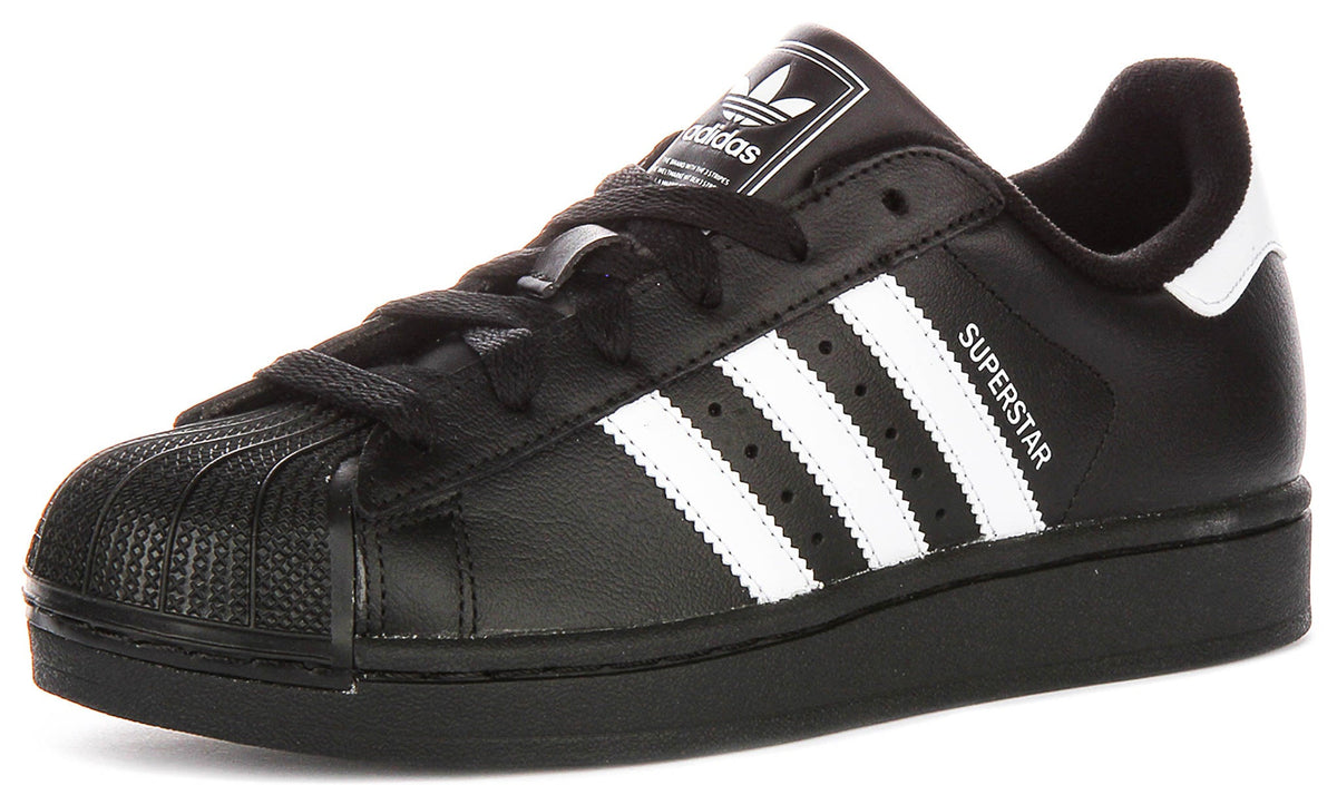 Adidas Superstar II In Black White For Youth