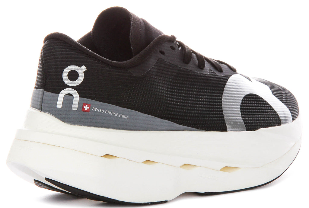 On Running Cloudboom Volt In Black White For Women