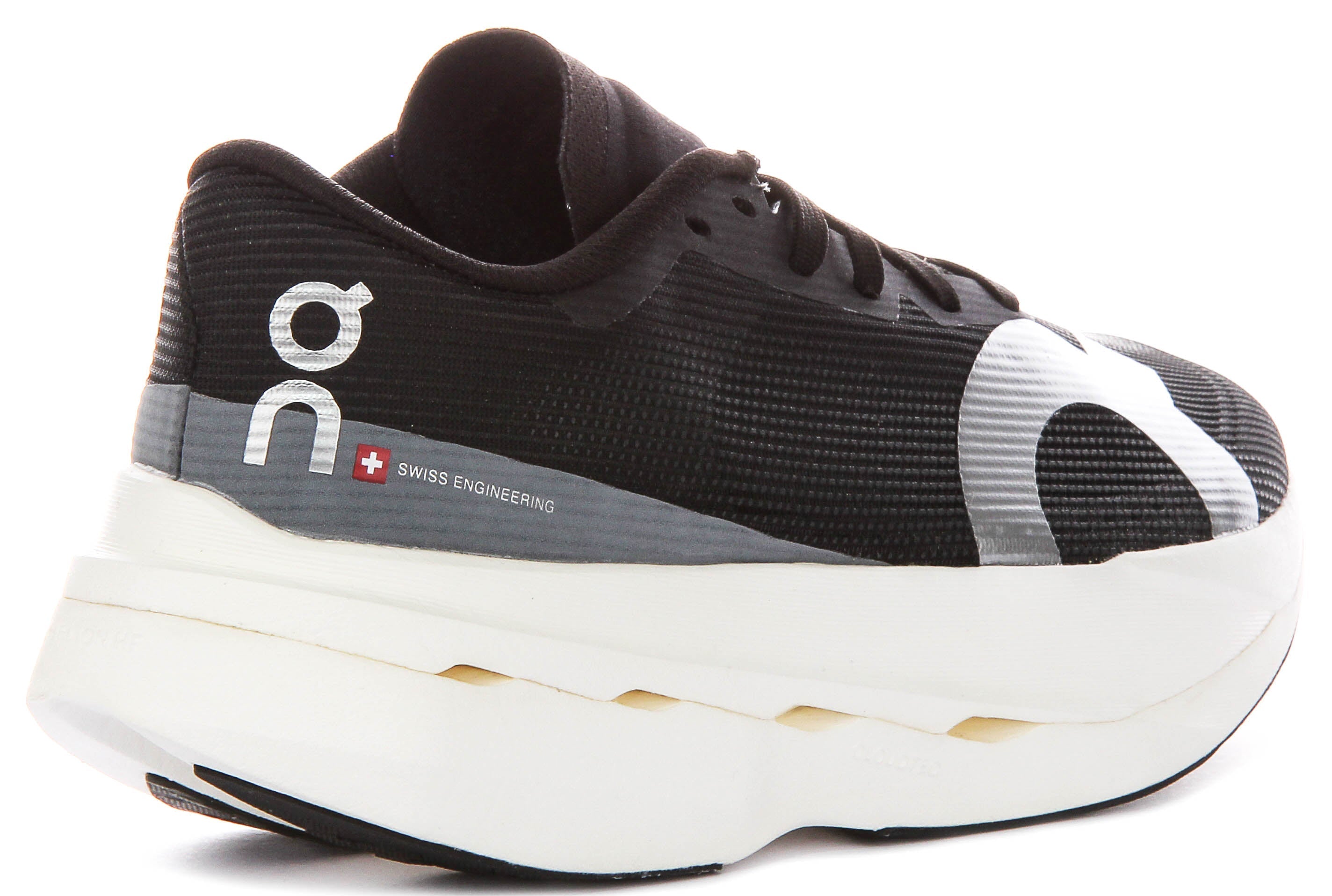 On Running Cloudboom Volt In Black White For Women
