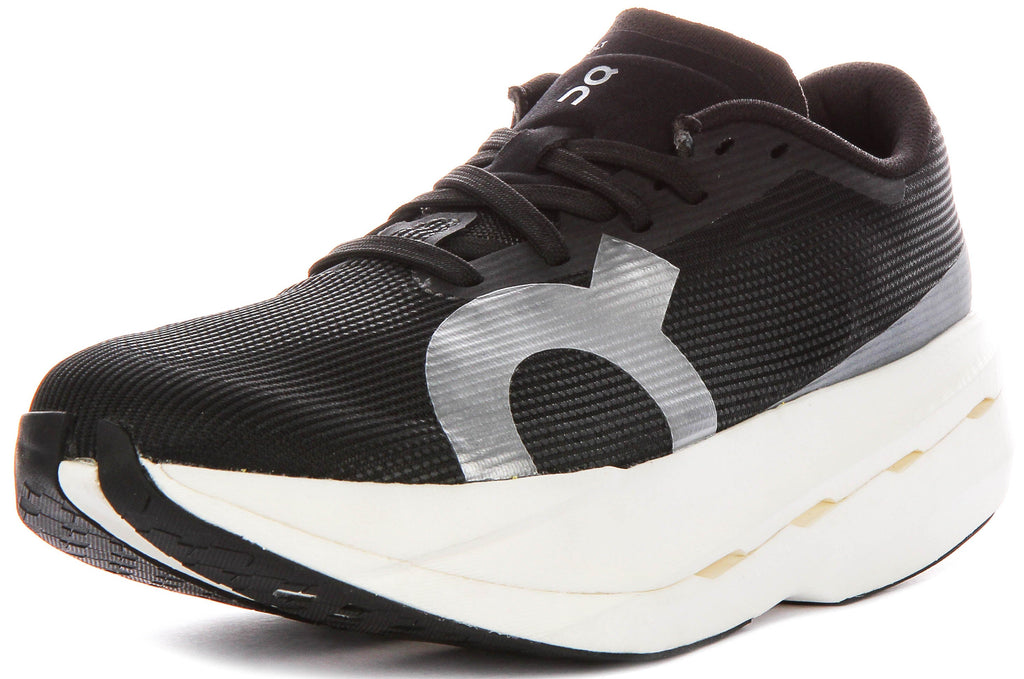 On Running Cloudboom Volt In Black White For Women