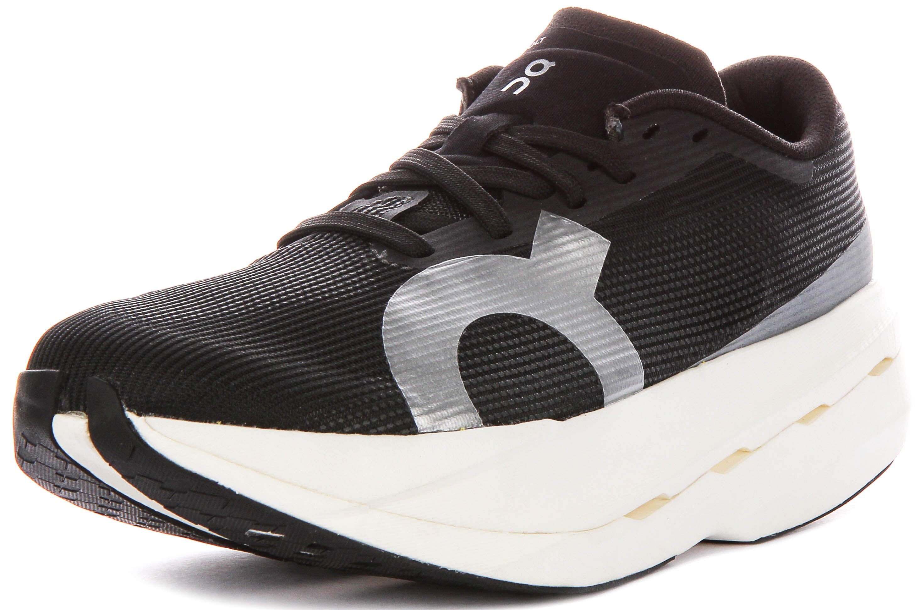 On Running Cloudboom Volt In Black White For Women