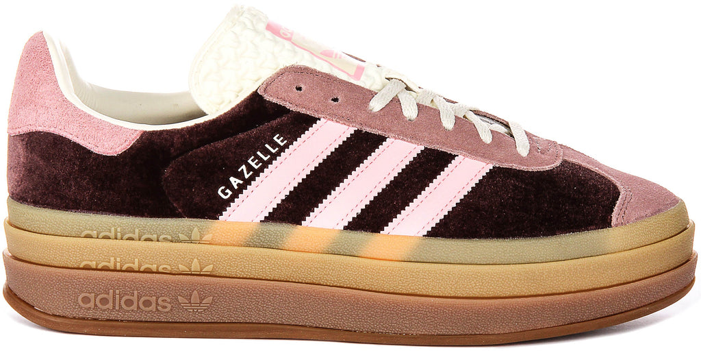 Adidas Gazelle Bold W In Brown Pink For Women