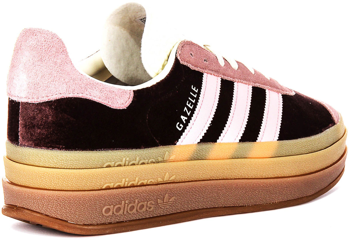 Adidas Gazelle Bold W In Brown Pink For Women