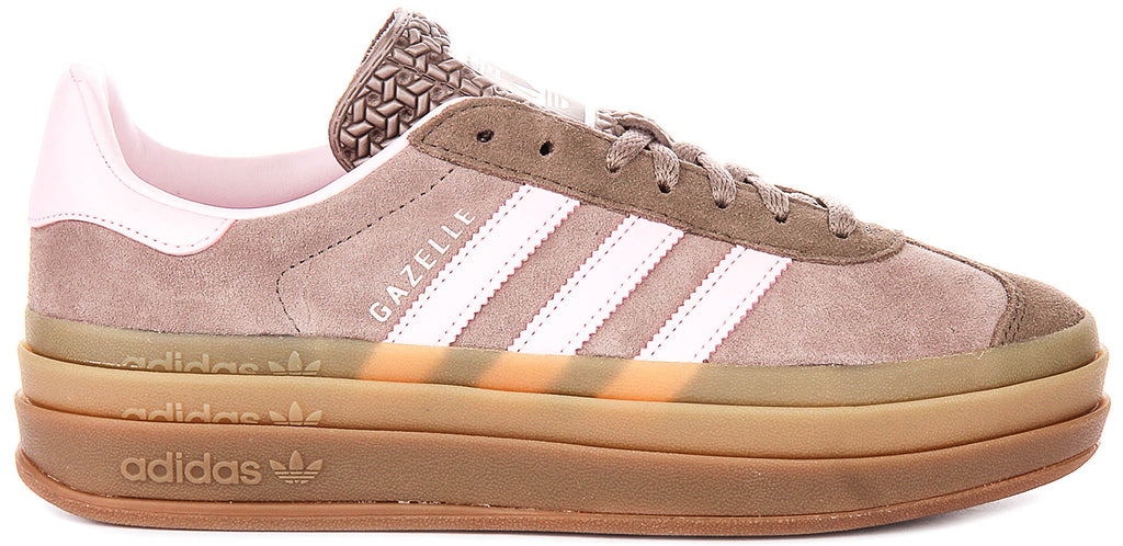 Adidas Gazelle Bold W In Brown Pink For Women