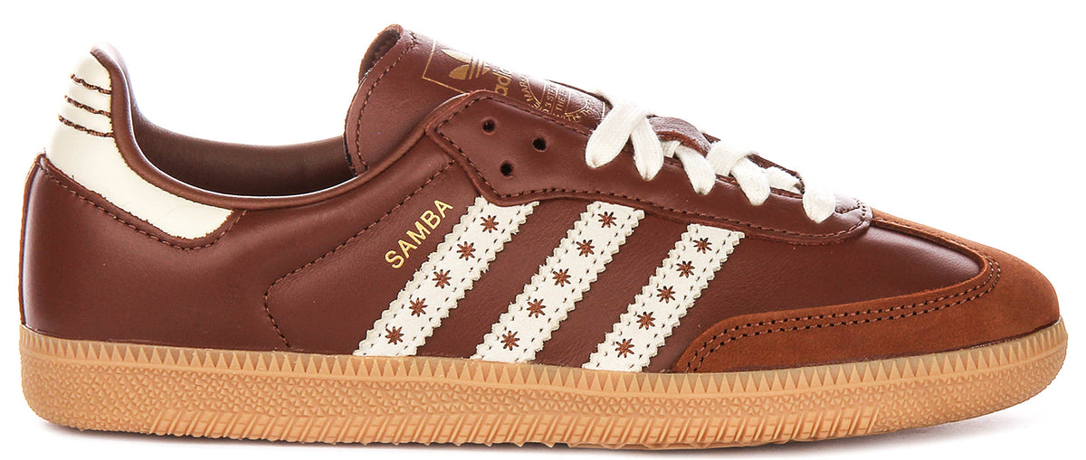 Adidas Samba OG In Brown White For Women