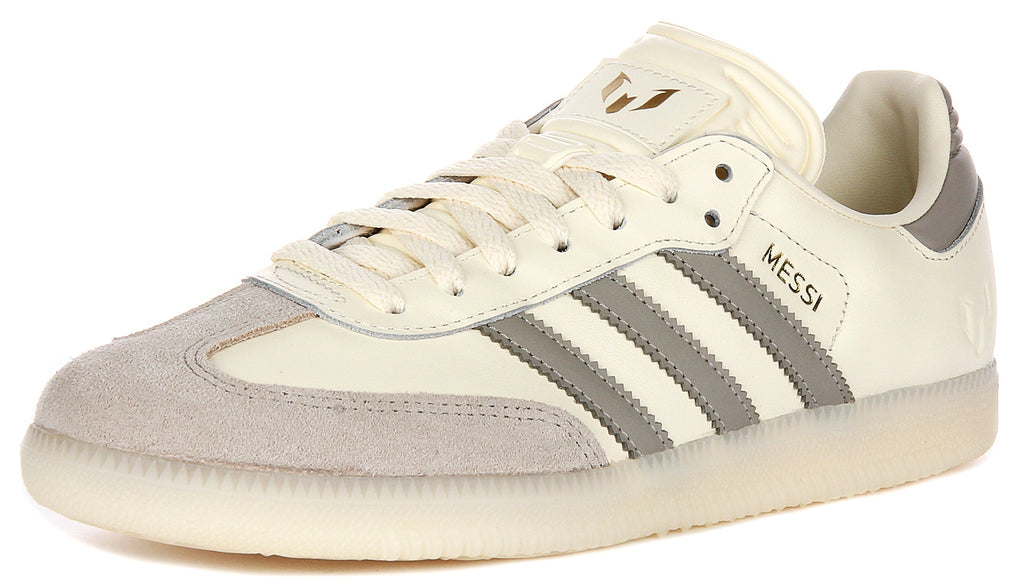 Adidas Samba Messi In Cream For Men