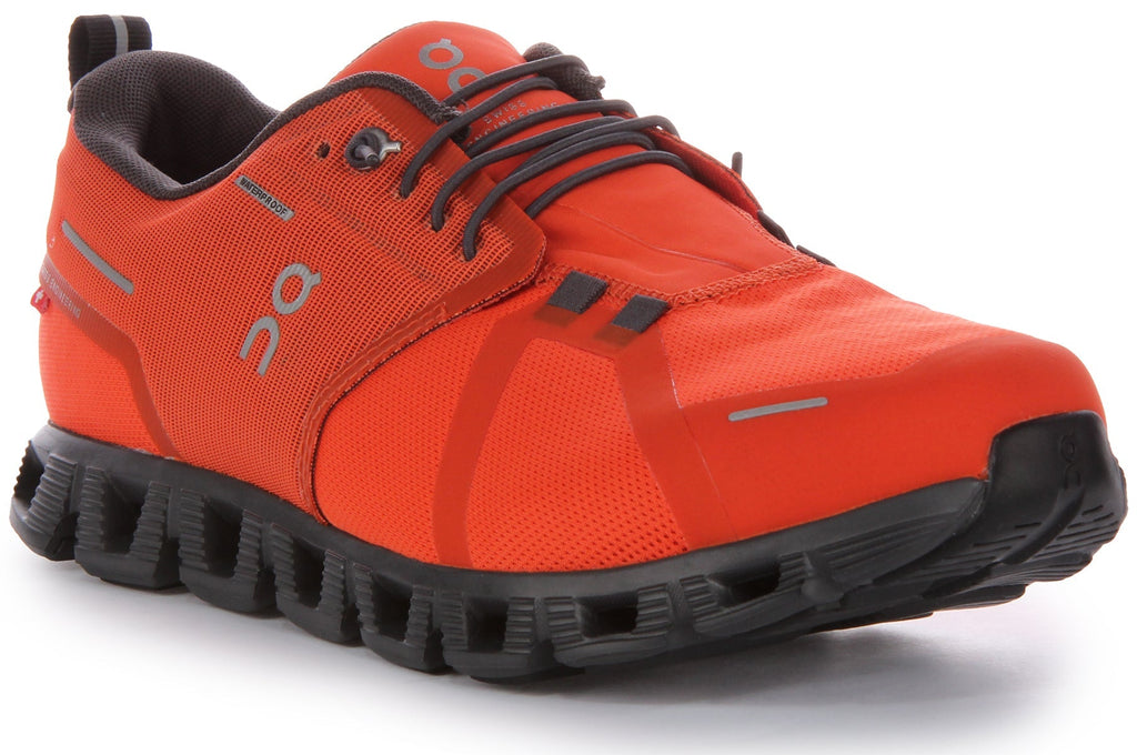 On Running Cloud 5 Waterproof In Flame For Men
