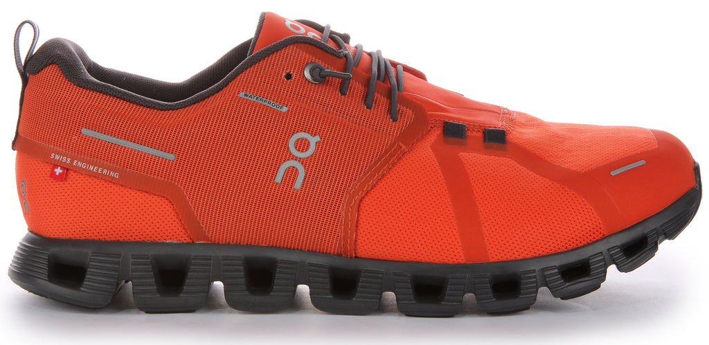 On Running Cloud 5 Waterproof In Flame For Men