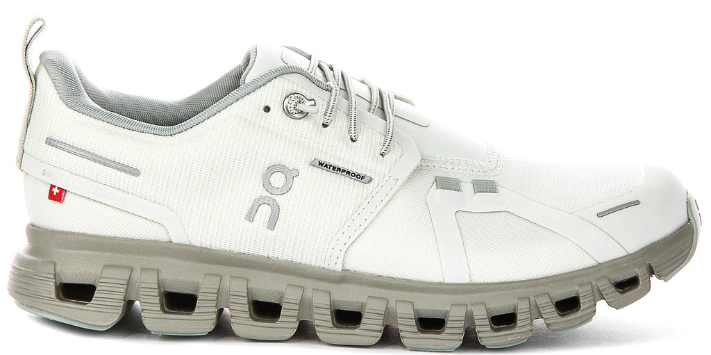 On Running Cloud 6 Waterproof In Green For Women