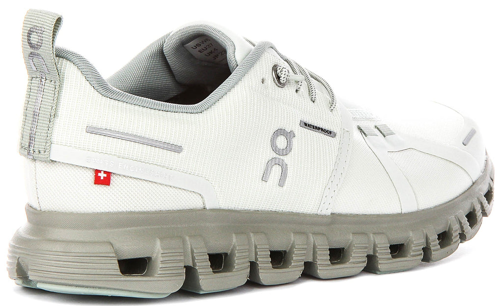 On Running Cloud 6 Waterproof In Green For Women